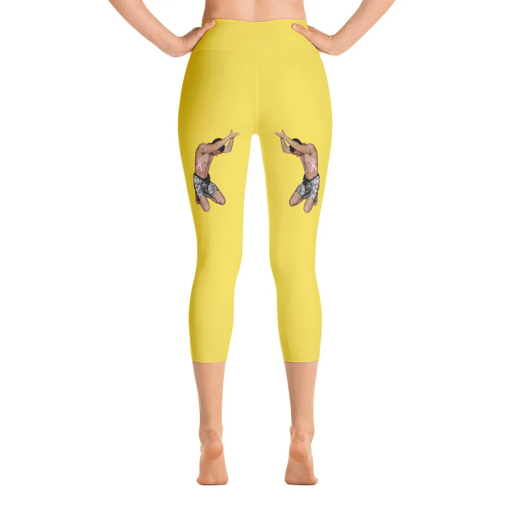 Our best viral leggings yellow woman power black letters