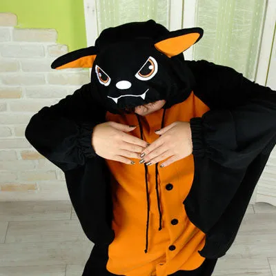 PITaPATs onesie animal jumpsuit costume - long sleeve orange bat