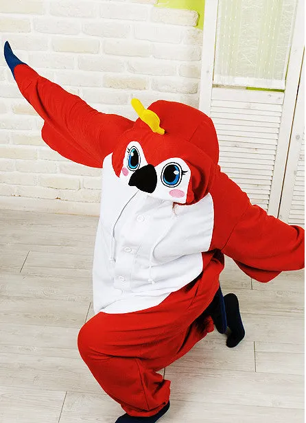 PITaPATs onesie animal jumpsuit costume - long sleeve parrot