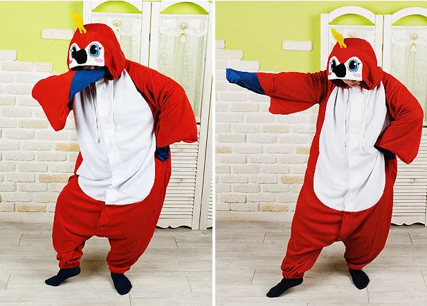 PITaPATs onesie animal jumpsuit costume - long sleeve parrot