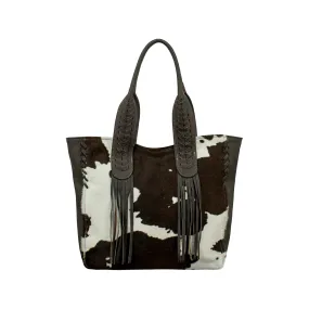 Pony Small Zip-Top Tote w/ Hair-On Hide