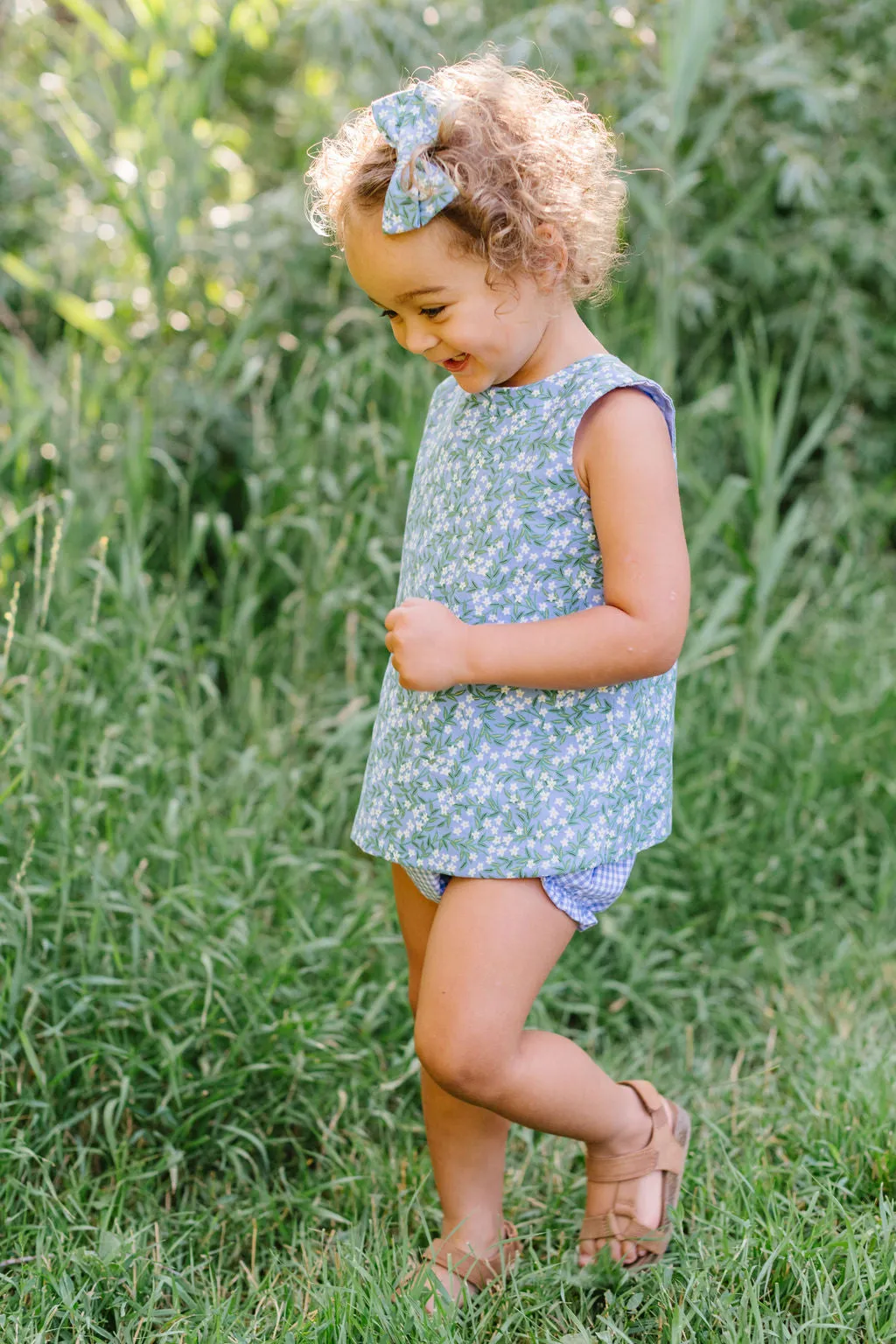 Reversible Tulip Tunic in Mayflower Harbor