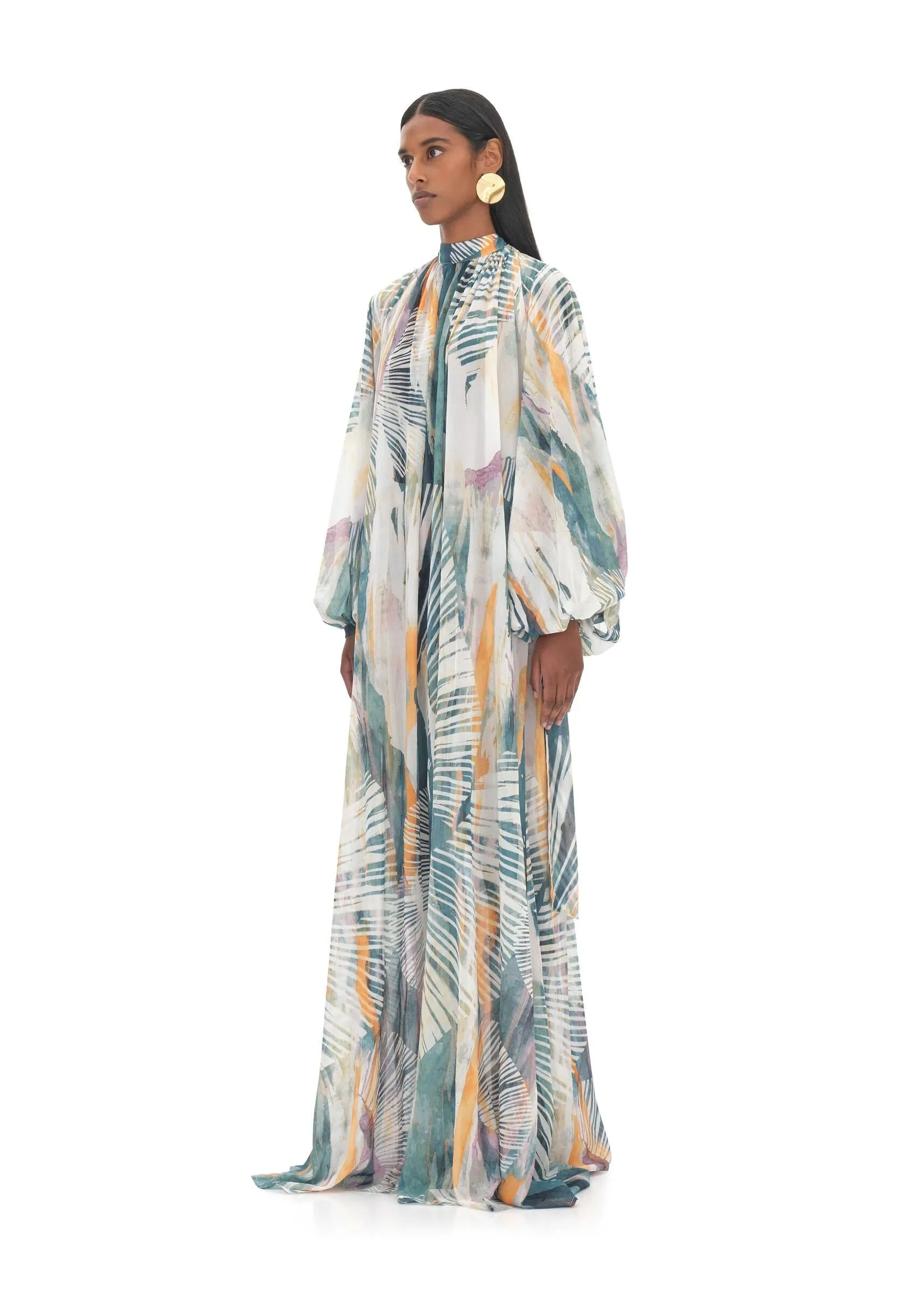 Sade Cover-up Abstract Bark Dress