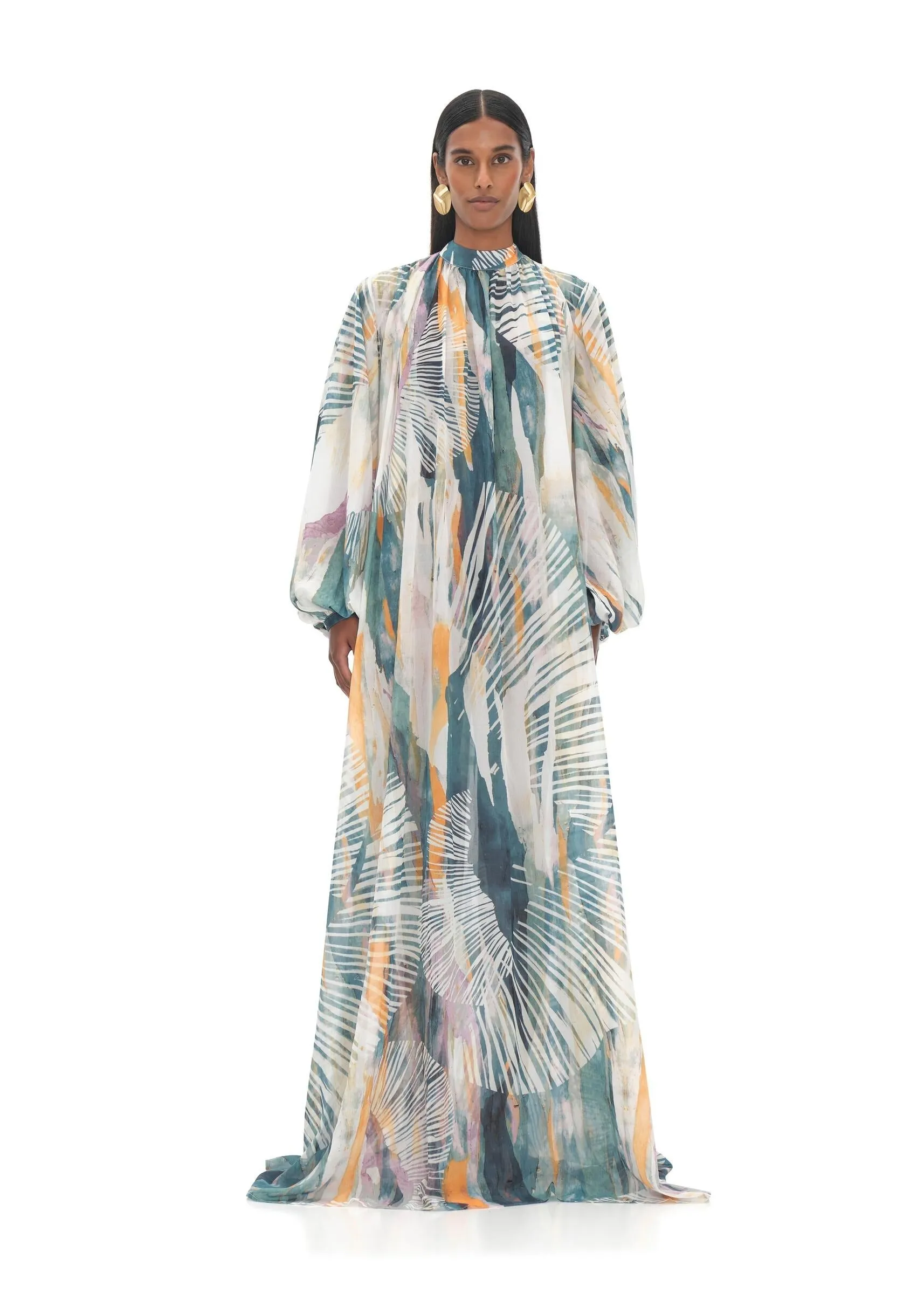 Sade Cover-up Abstract Bark Dress