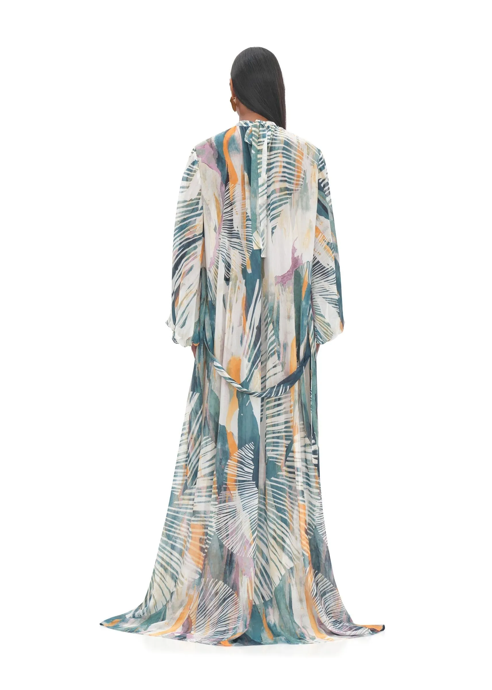 Sade Cover-up Abstract Bark Dress