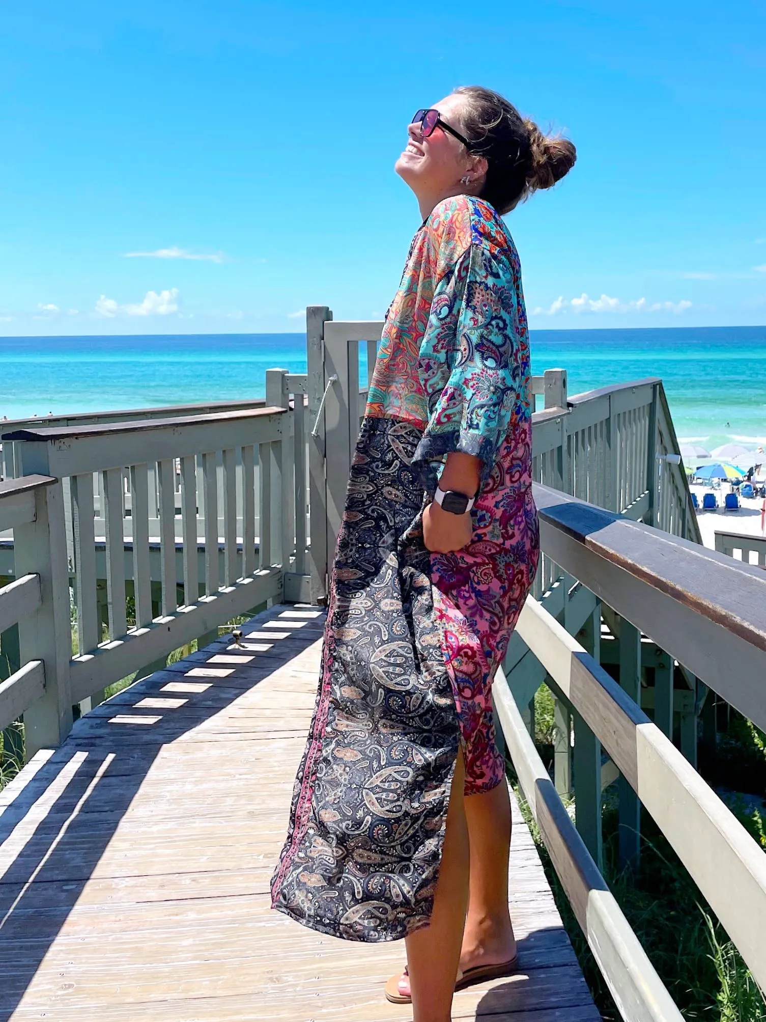 Silk Patchwork Kimono Full Length