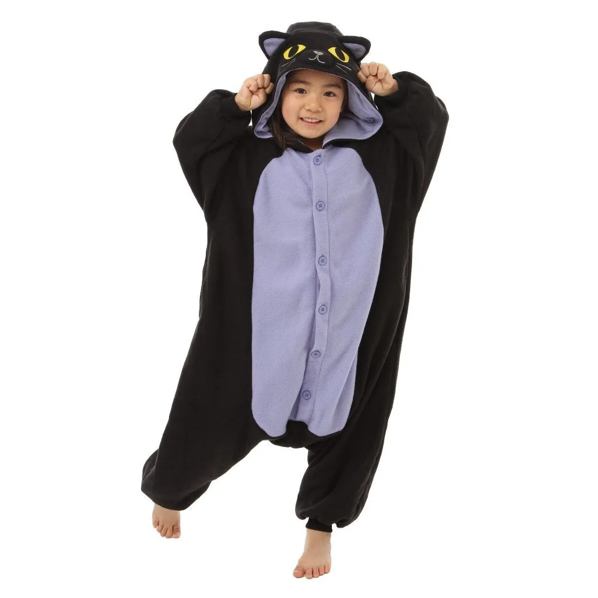 Spooky Black Cat Kids Onesie