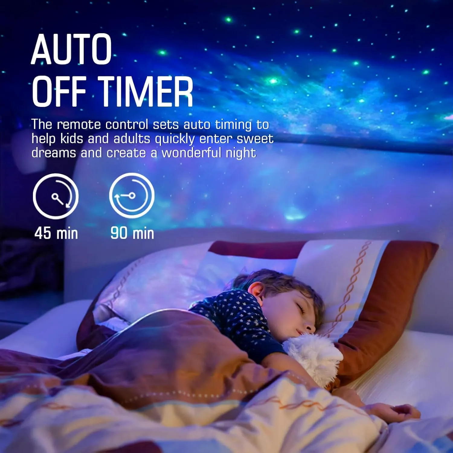 Star Galaxy Projector, Robot Star Projector for Room Decor with Timer and Remote Control