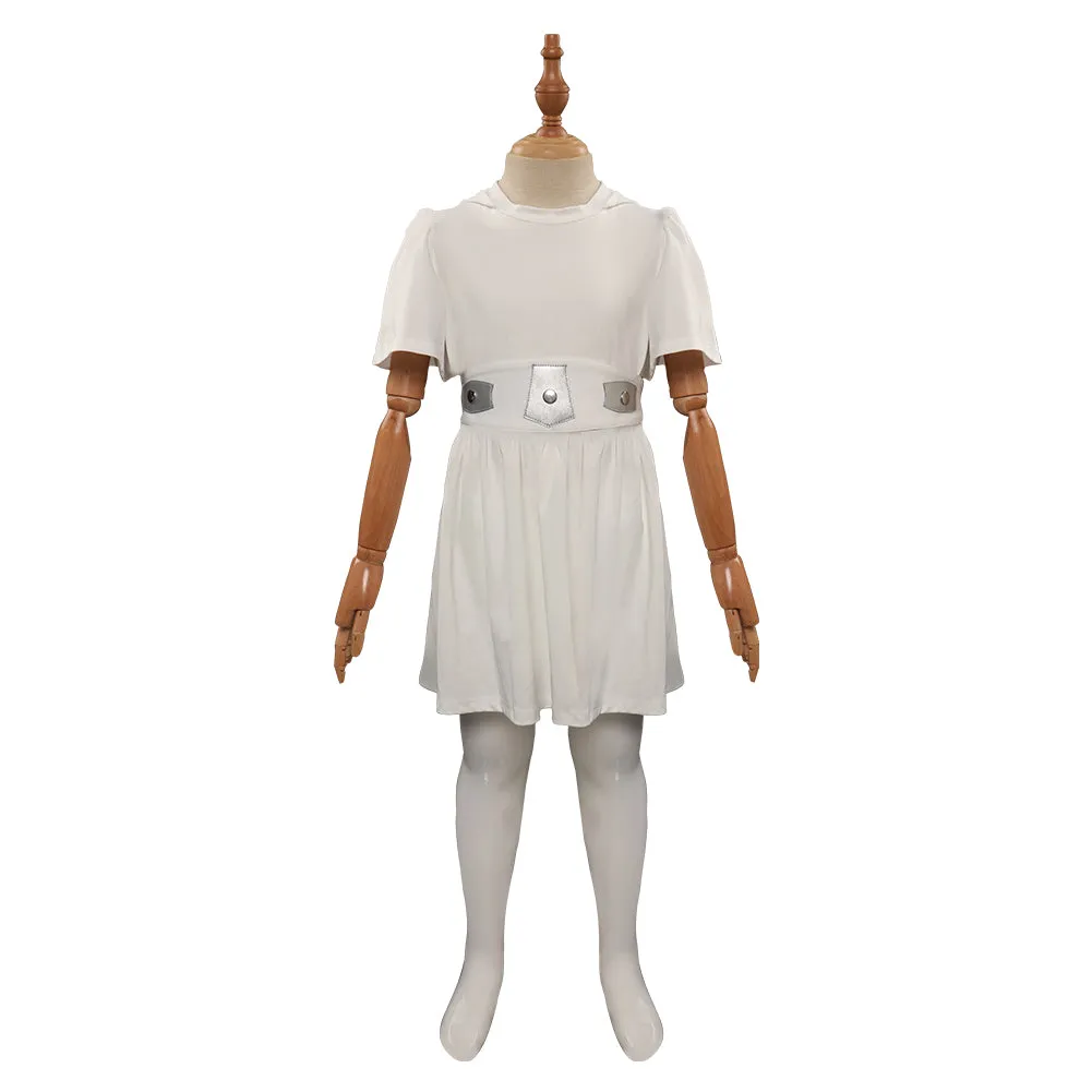 Star Wars Kids Girls Leia Dress Cosplay Costume Outfits Halloween Carnival Party Disguise Suit