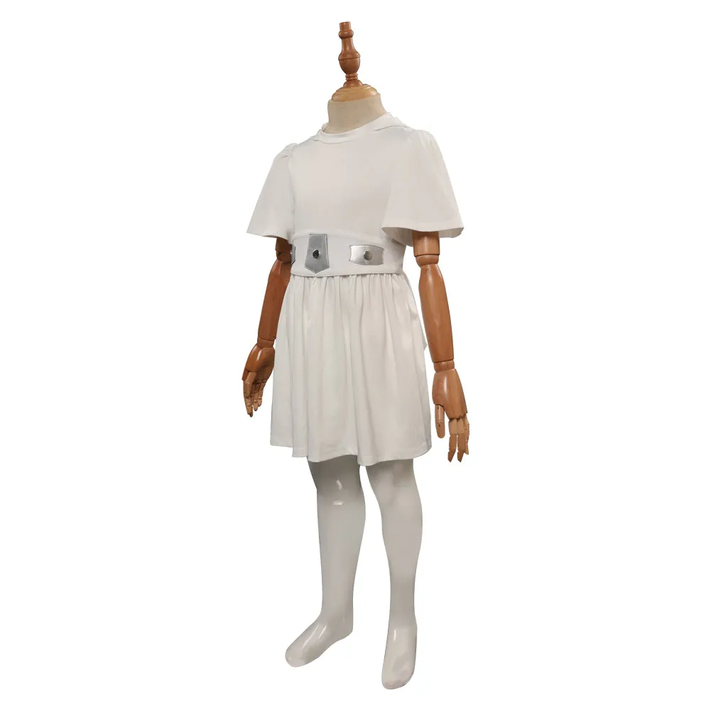 Star Wars Kids Girls Leia Dress Cosplay Costume Outfits Halloween Carnival Party Disguise Suit