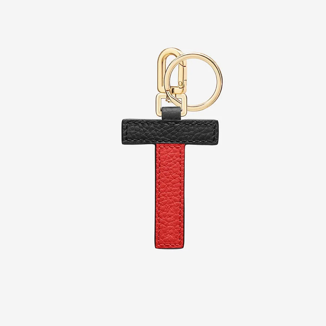 The SABRÉMOJI™ Alphabet Charm T - Rouge Noir