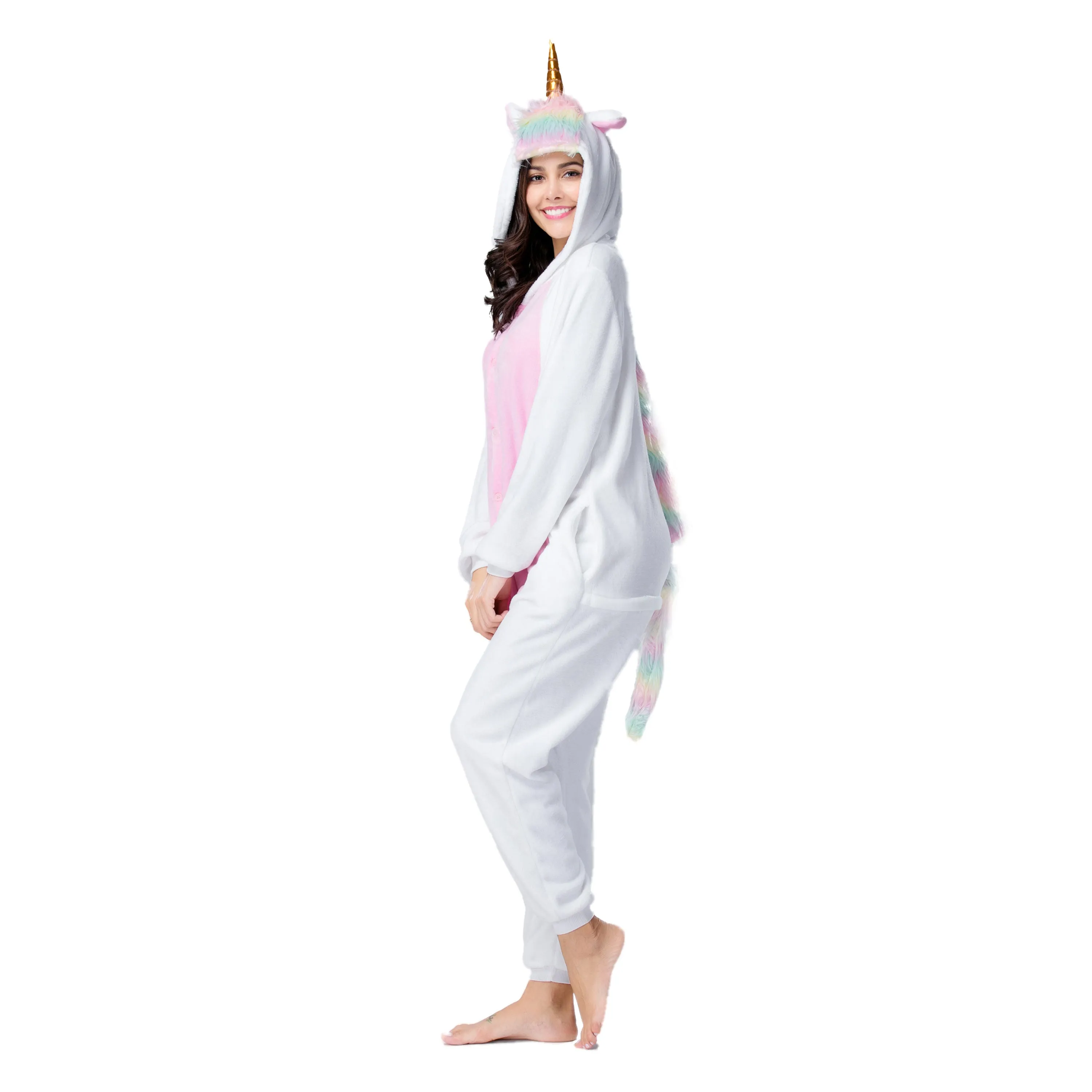 White Unicorn Adult Onesie