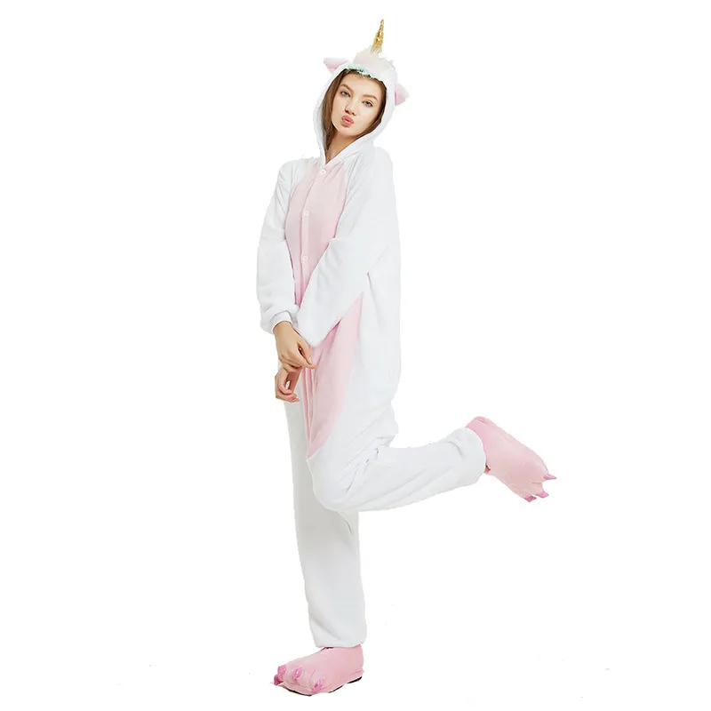 White Unicorn Adult Onesie