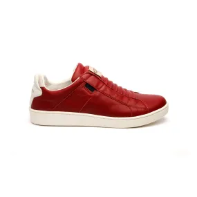 Women's Icon SBI Wine Red Leather Sneakers 92584-110