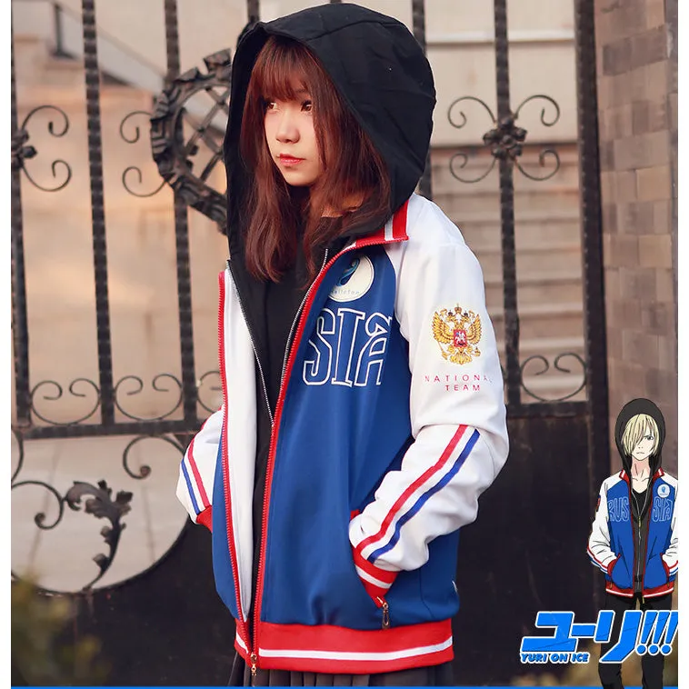 Yuri on Ice Yuri Plisetsky cosplay male/female hoodie